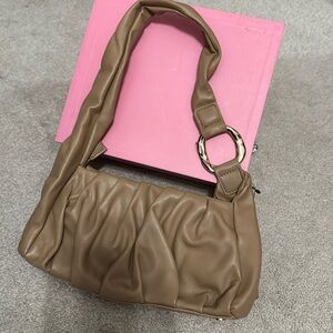 INC mini shoulder ruffled purse